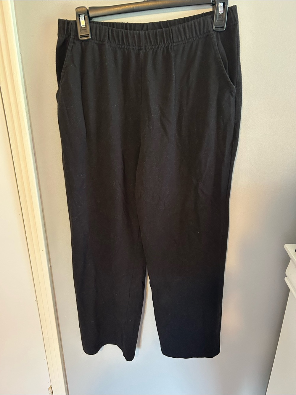 White Stag Black Elastic-Waist Womens Jogger Pants